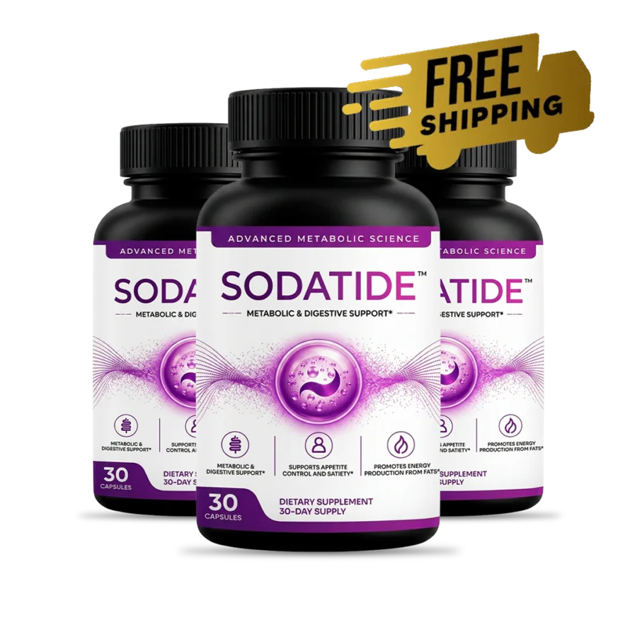 Three bottles of Sodatide with free shipping
